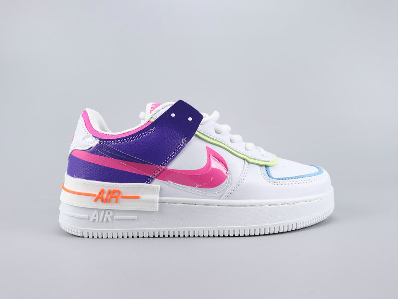 2020 Nike Air Force 1 Shadow White Purple Pink Shoes For Women